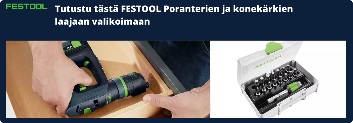 Festool poranterät ja konekärjet 